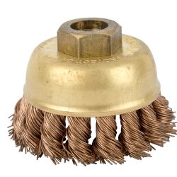 TORK CRAFT Wire Cup Brush N/spark Twisted 65mmxm14 Bulk